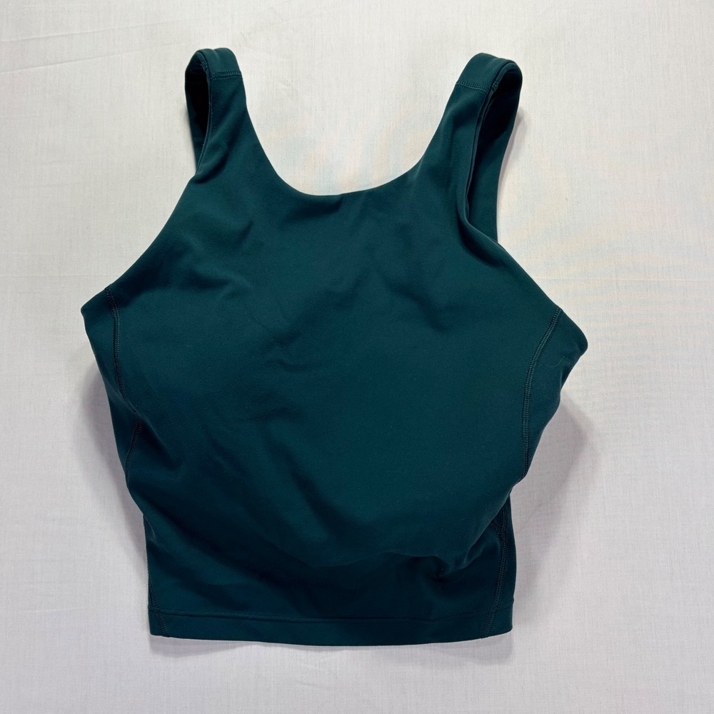 Lululemon Align Tank‎ Top Deep Teal Racerback Cropped Athletic Women Size 4